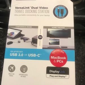 Versalink Duel Video Travel Docking Station
